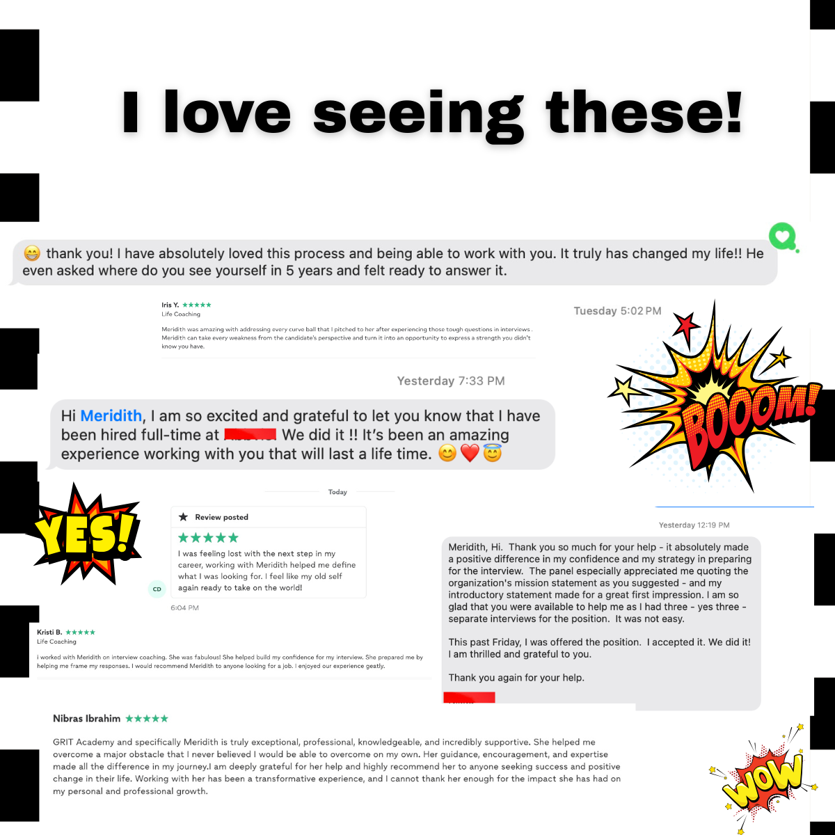 Cartoon love seeing these testimonials